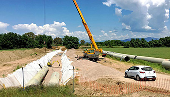 Flowtite GRP irrigation pipes Toledo Spain