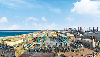 Flowtite industrial pipes worlds largest desalination plant Ras Al Khair Saudi Arabia